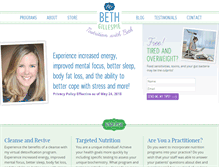 Tablet Screenshot of nutritionwithbeth.com